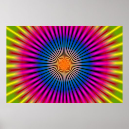 OPTISCHE HYPNO-SCHIJFRECTANGULAR POSTER (Voorkant)