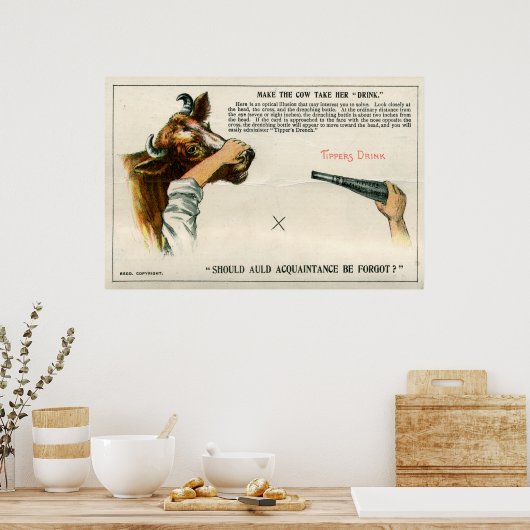 Optische illusie, 1896 poster (Keuken)