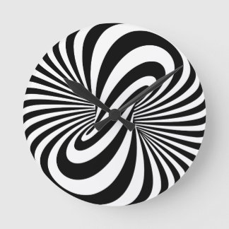 Optische illusie 3D spiraal Ronde Klok