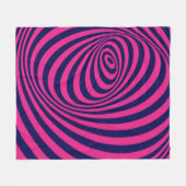 Optische illusie 8 fleece deken (Voorkant (Horizontaal))