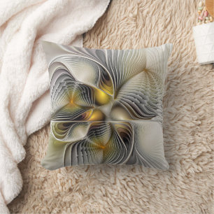 Optische Illusie Abstract 3D Fractal Met Diepte Kussen