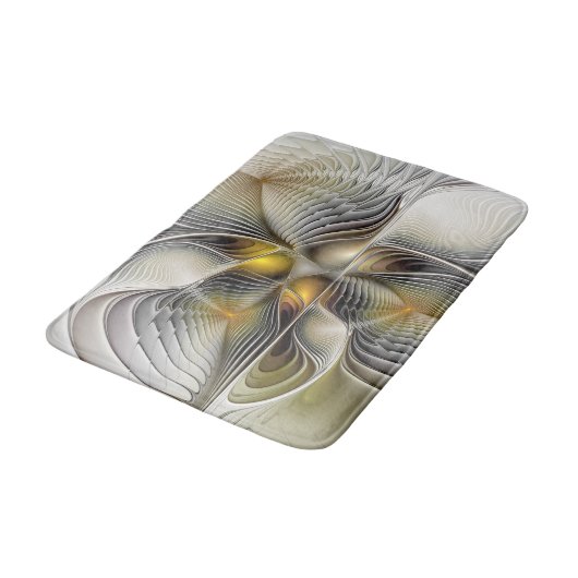 Optische illusie Abstracte 3D fractal met diepte Badmat (Gekanteld)