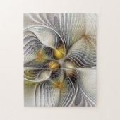 Optische illusie Abstracte 3D fractal met diepte Legpuzzel (Verticaal)