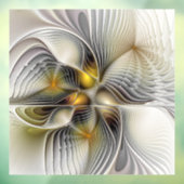 Optische illusie Abstracte 3D fractal met diepte Raamsticker (Vel 3)