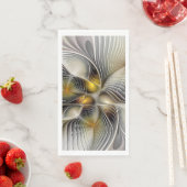 Optische illusie Abstracte 3D fractal met diepte Servet (Insitu)