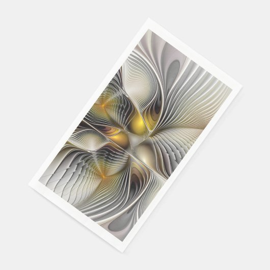 Optische illusie Abstracte 3D fractal met diepte Servet (Hoek)