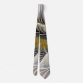 Optische illusie Abstracte 3D fractal met diepte Stropdas (Achterkant)