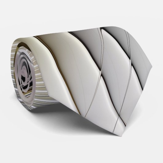 Optische illusie Abstracte 3D fractal met diepte Stropdas (Opgerold)