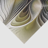 Optische illusie Abstracte 3D fractal met diepte Tissuepapier (Detail)