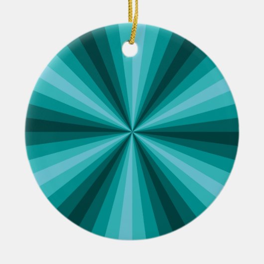 Optische illusie Aqua Ornament (Voorkant)