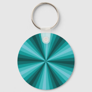 Optische Illusie Aqua Sleutelhanger