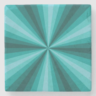 Optische Illusie Aqua Stenen Onderzetter