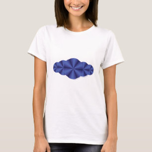 Optische Illusie Blauwe Lichtgewicht Dames T-shirt