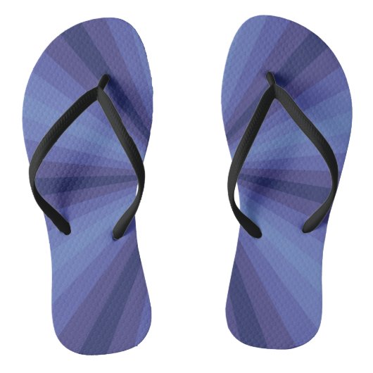 Optische illusie Blauwe Teenslippers (Voetbed)