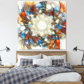 Optische illusie canvas afdruk (Insitu (Slaapkamer))