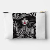 "Optische illusie Chic – Vetgedrukte Gestreepte Co Etui (Achterkant)