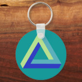 Optische illusie: driehoek penroos sleutelhanger (Voorkant)