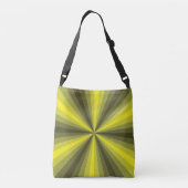 Optische illusie Gele multifunctionele tas (Achterkant)