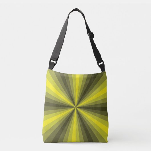 Optische illusie Gele multifunctionele tas (Voorkant)