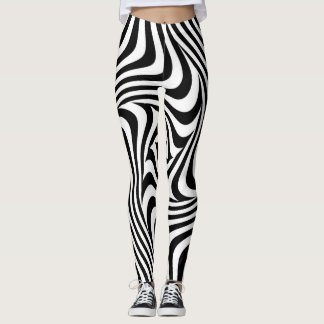 optische illusie-geometrische kunst leggings