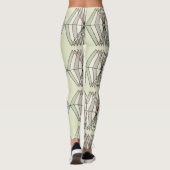 optische illusie geometrische kunstbuizen leggings (Achterkant)