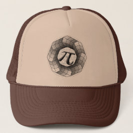 Optische Illusie Geometrische Pi Symbool π Trucker Trucker Pet
