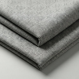 Optische illusie geometrische zwart-wit patroon stof