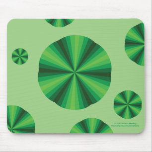 Optische illusie Groene Mousepad Muismat