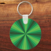 Optische Illusie Groene Sleutelhanger (Voorkant)