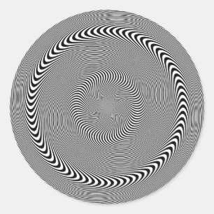 Optische Illusie - Hypnose gemakkelijk gemaakt Ronde Sticker