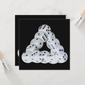 Optische illusie-ijs kaart (Voorkant / Achterkant in situ)