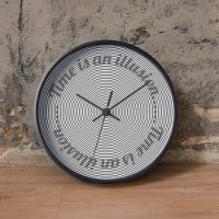 Optische illusie Moderne decoratieve wandklok