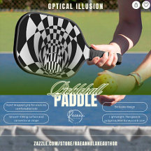 Optische Illusie Op Maat Ontworpen Pickleball Padd