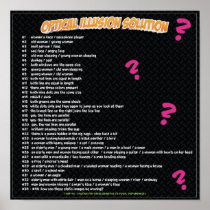 OPTISCHE ILLUSIE OPLOSSING POSTER