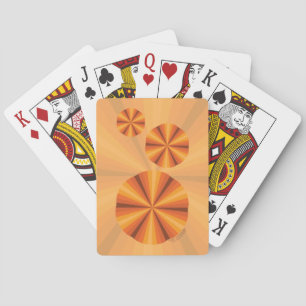 Optische illusie Oranje klassieke afspeelkaarten Pokerkaarten