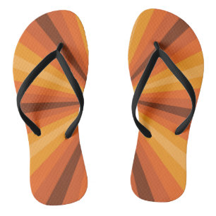 Optische Illusie Oranje Slippers Teenslippers
