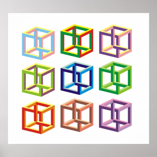 optische illusie poster (Voorkant)