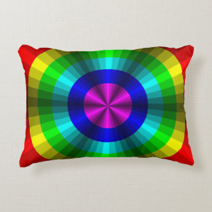 Optische Illusie Regenboog Accent Kussen