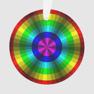 Optische Illusie Regenboog Acryl Ornament