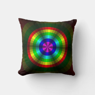 Optische Illusie Regenboog Kussen