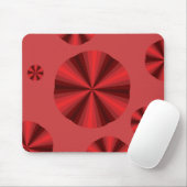 Optische illusie Rode Mousepad Muismat (Met muis)