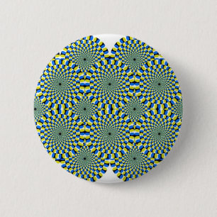 optische illusie ronde button 5,7 cm