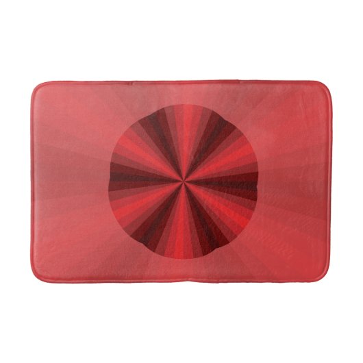 Optische illusie Rood Bath Mat (Voorkant)