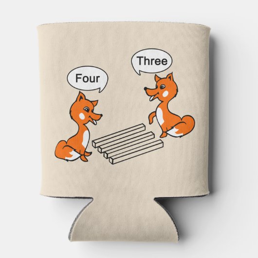 Optische illusie Trick Fox Blikjeskoeler (Achterkant)