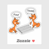 Optische illusie truc Contour Cut Sticker (Vel)