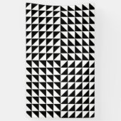 optische illusie zwart spandoek (Verticaal)