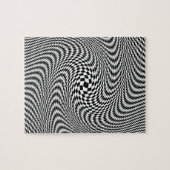 Optische illusie zwart-wit legpuzzel (Horizontaal)