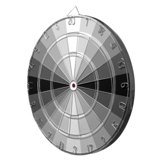 Optische illusie zwarte dart-kaart dartbord (Voorkant Rechts)