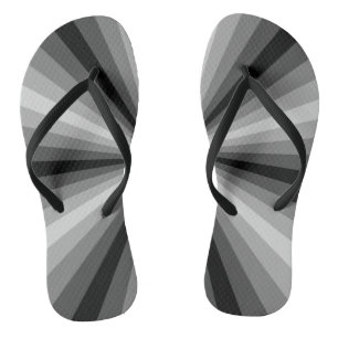 Optische Illusie Zwarte Slippers Teenslippers