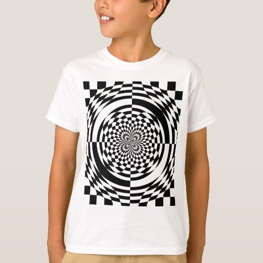 Optische illusies t-shirt (Voorkant)